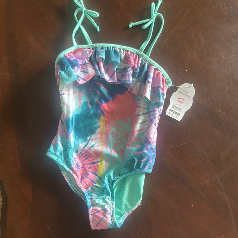 Wonder Nation Pink and Blue One Piece Swimsuit